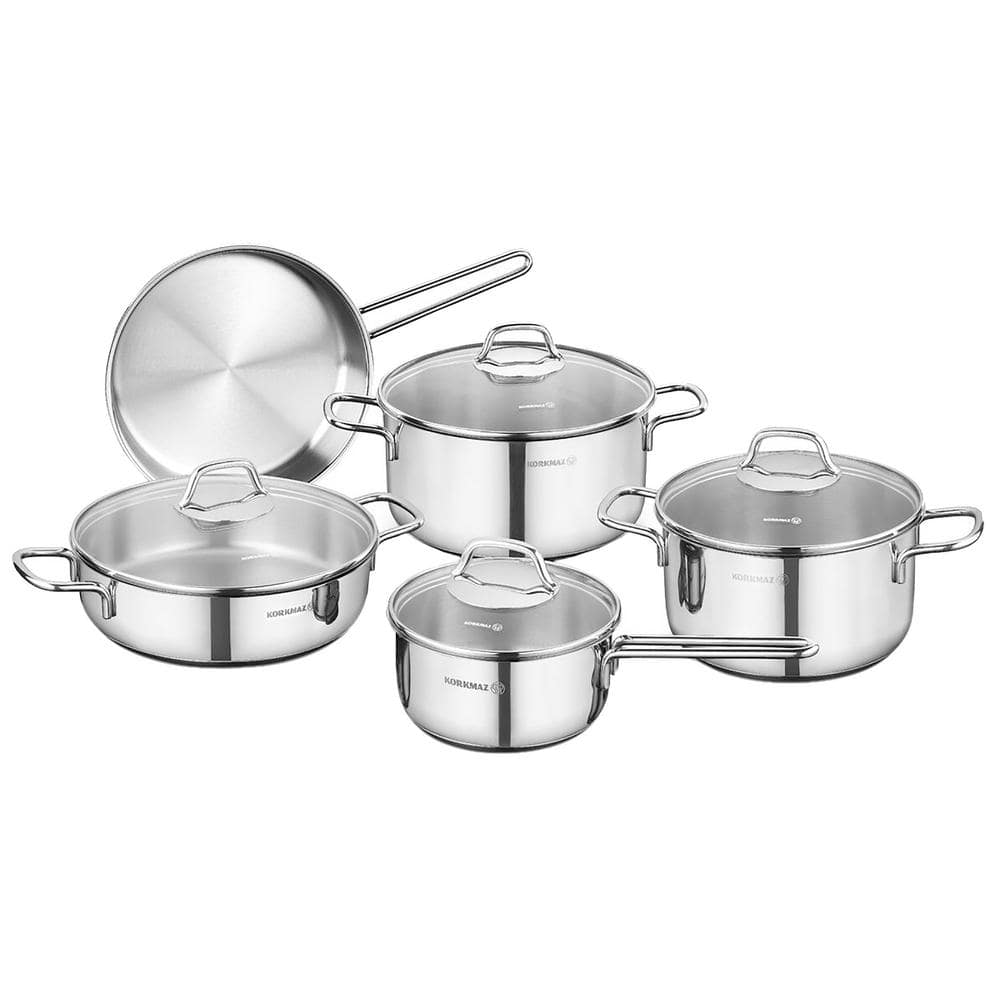 EMB ceramic diamond pots and pans sets- 8 piece nonstick kitchen