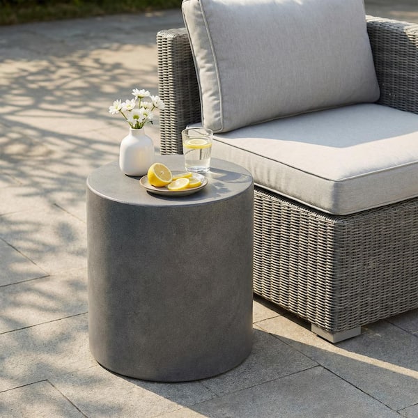 CHRISTOPHER KNIGHT HOME Massey Massey Light Round Concrete Outdoor