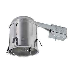 H7 6 in. Aluminum Recessed Lighting Housing for Remodel Ceiling, Insulation Contact