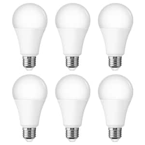 50/100/150-Watt Equivalent A21 LED 3-Way Light Bulbs in Soft White for Reading (6-Pack)