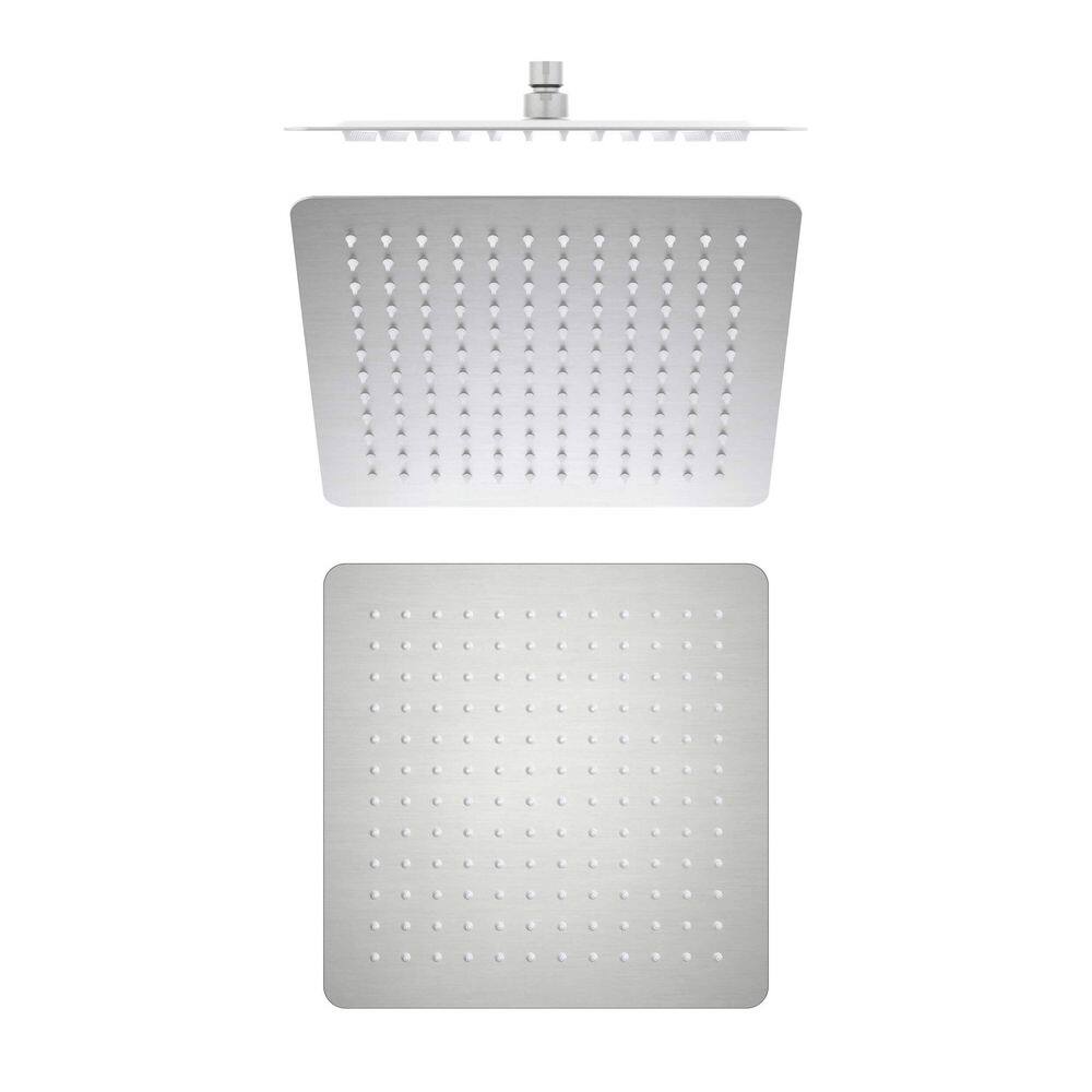3-Spray Patterns with 1.75 GPM 12 in. Wall Mount Mist, Rain Fixed Shower Head with Pressure Balance in Brushed Nickel price history on PriceWatchPro