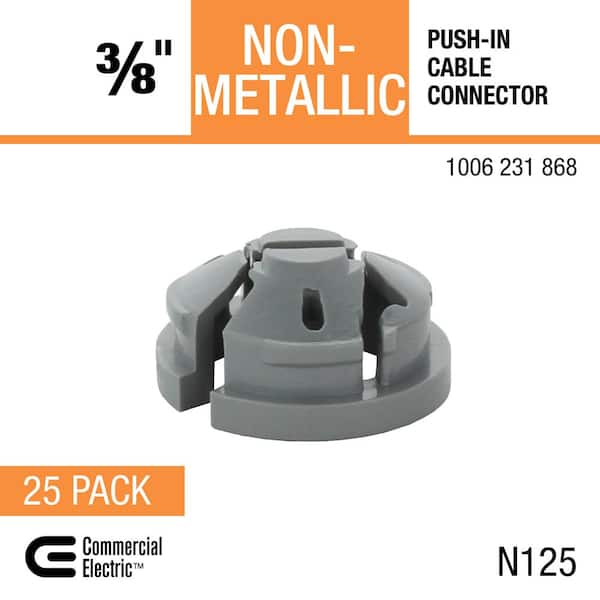 3/4 in. Non-Metallic Push-In Connector (25-Pack) 3/4 in. Non-Metallic Push-In Connector (25-Pack)