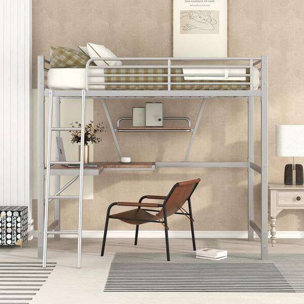 Aime loft bed with shop bookcase