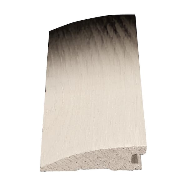 ASPEN FLOORING Silver Cloud 1/2 in. Thick x 2 in. Width x 78 in. Length Flush Reducer American Hickory Hardwood Trim