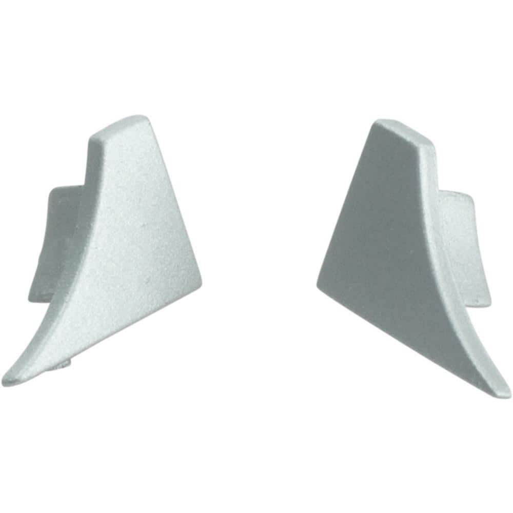 T-COVE 0 in. D x 0.47 in. W x 0 in. L Connection Wall/Flr Endcap Left Aluminum Anodized Silver Molding, Transition Trim price history on PriceWatchPro