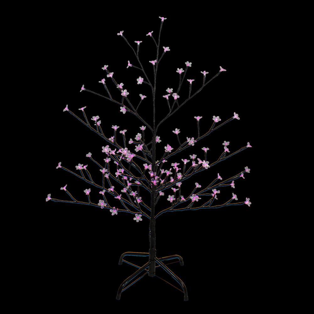 Kør væk Skygge mineral Northlight 4 ft. Pink LED Lighted Sakura Cherry Blossom Flower Artificial  Tree 33681562 - The Home Depot