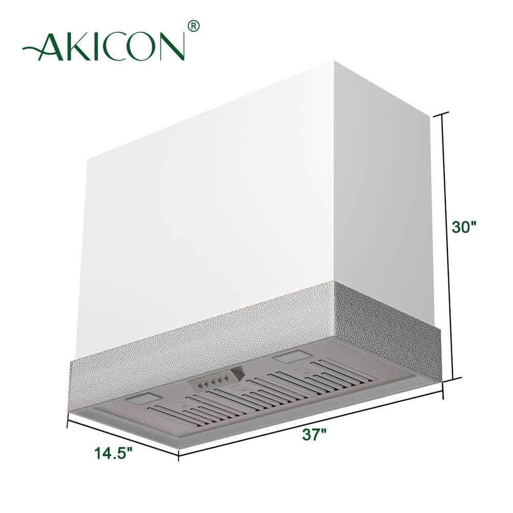 36'' White and Copper Wall Mounted Stainless Steel Range Hood