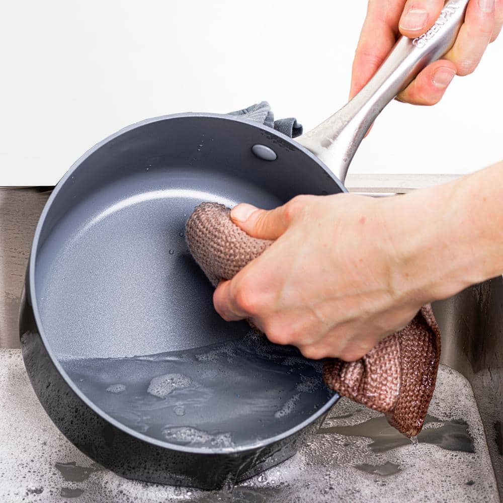 Gray Aluminum Nonstick 1QT and 2QT Saucepan Set