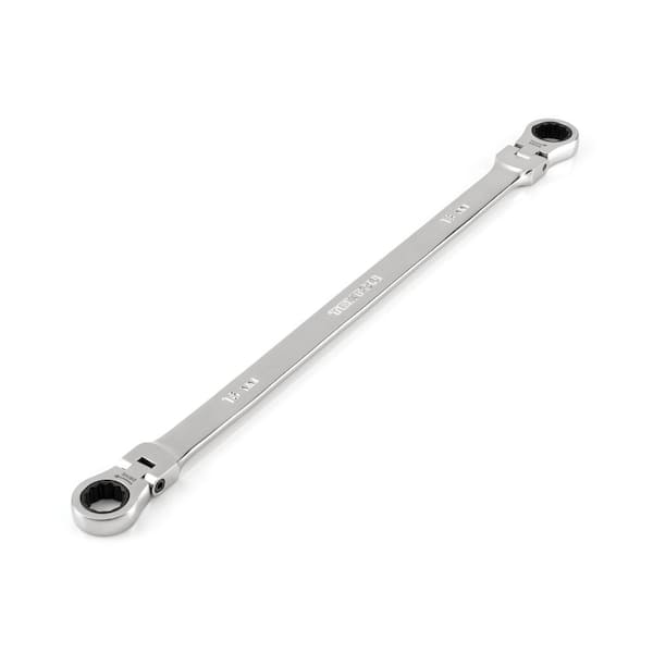 TEKTON 16 mm x 18 mm Long Flex 12-Point Ratcheting Box End Wrench