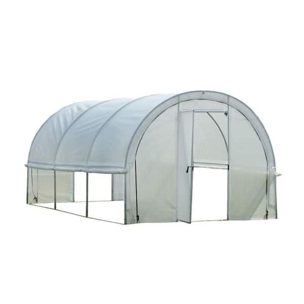 ShelterLogic GrowIt 19 ft. 8 in. x 10 ft. x 8 ft. Organic Growers Pro RoundTop Greenhouse