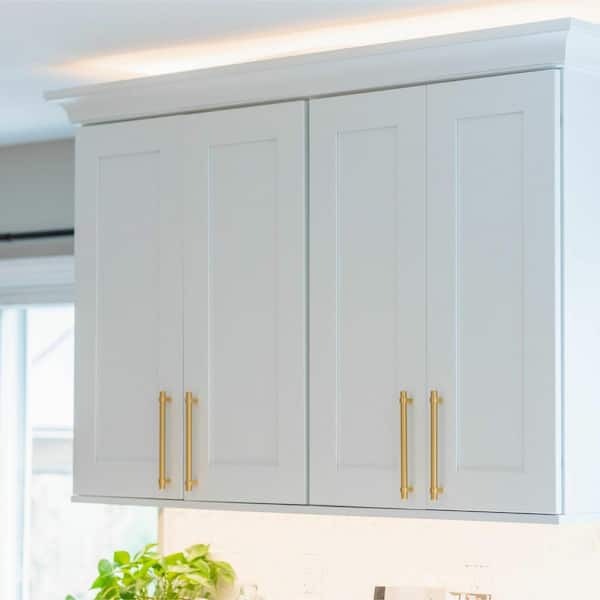 Norfolk Assembled 30 in. W x 34.5 in. H x 24 in. D Plywood Base Microwave Cabinet in Painted White