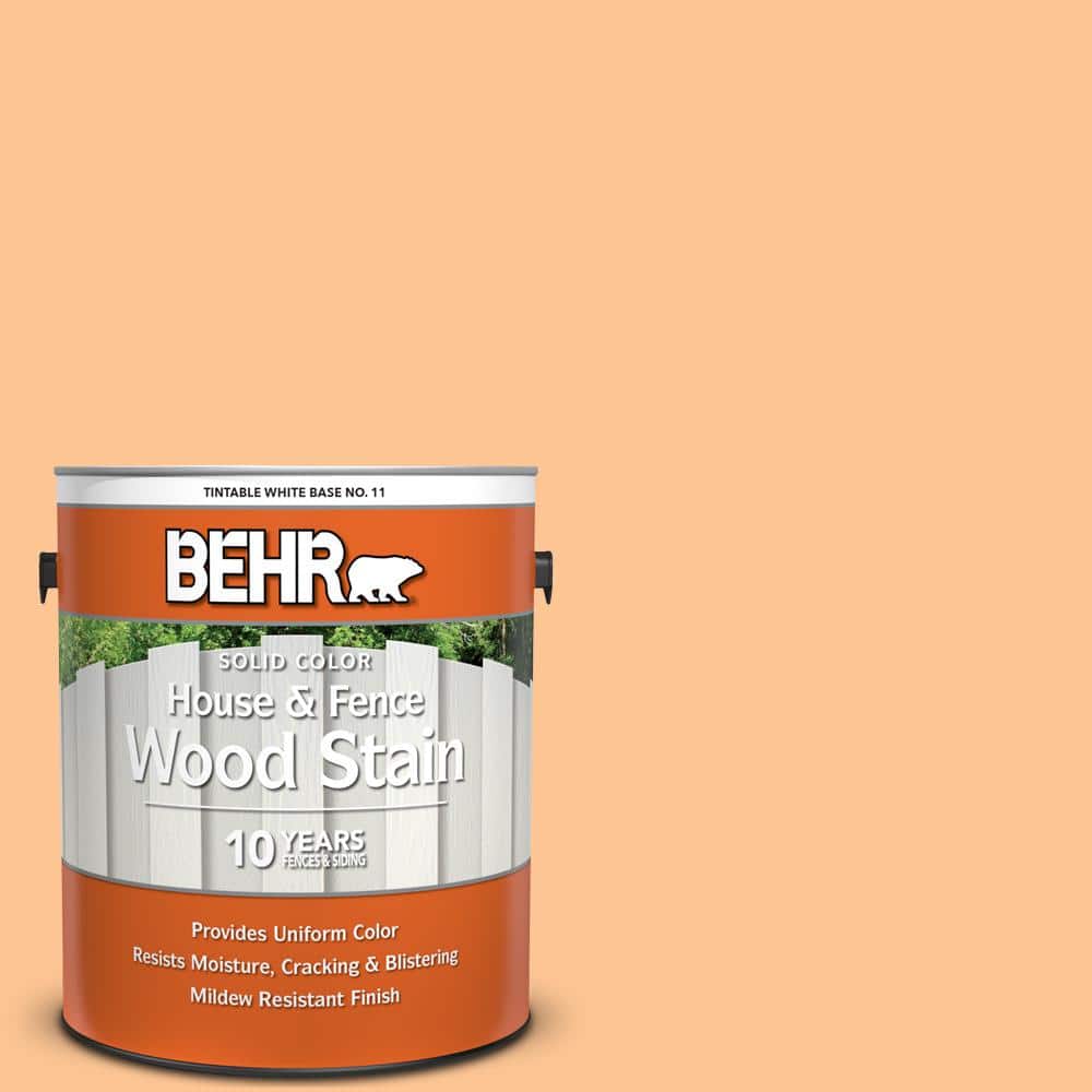 1 gal. #P220-4 Dainty Apricot Solid Color House and Fence Exterior Wood Sta