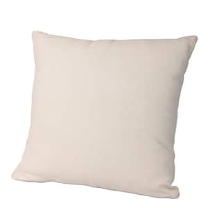 18 in. x 18 in. Fursat Ivory Throw Pillow with Insert