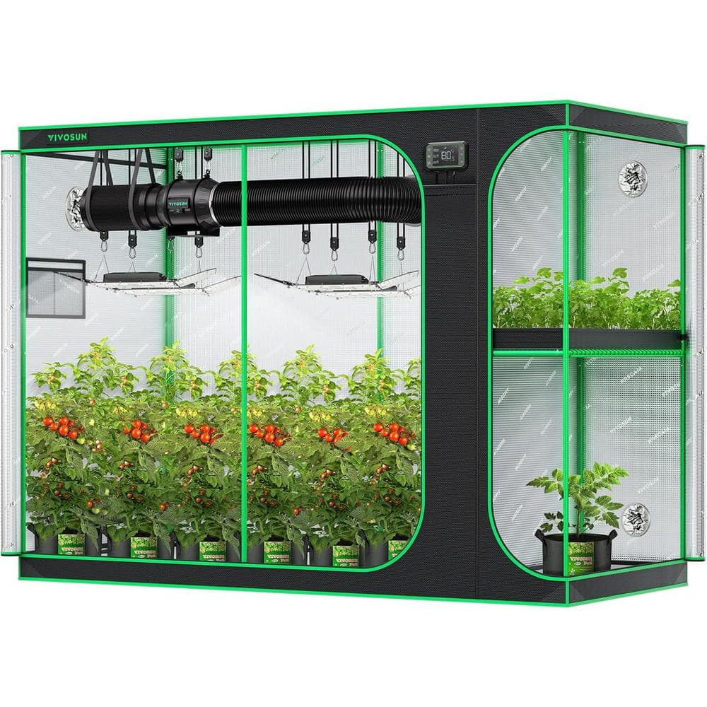 2-in-1 9 ft. x 4 ft. Mylar Reflective Grow Tent for Indoor Hydroponic Growing System price history on PriceWatchPro