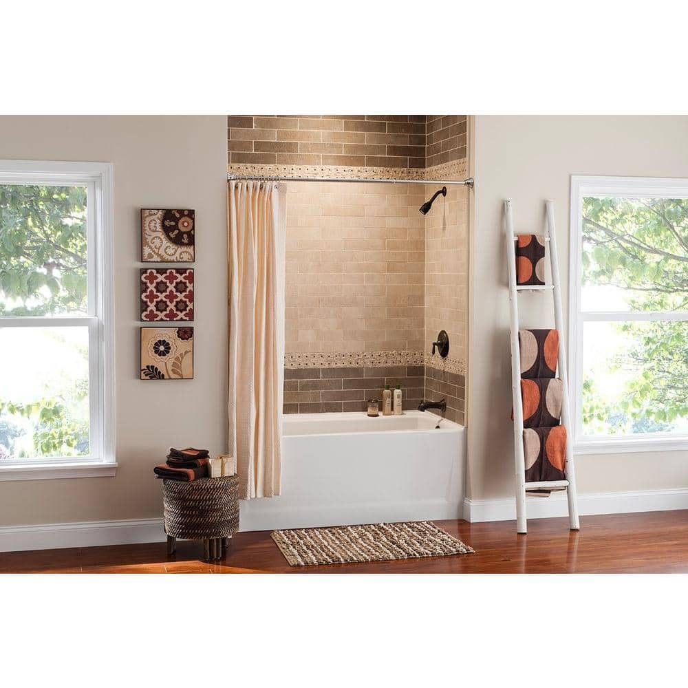 Cooper 60 in. x 32 in. Acrylic Left Drain Rectangular Alcove Whirlpool Bath