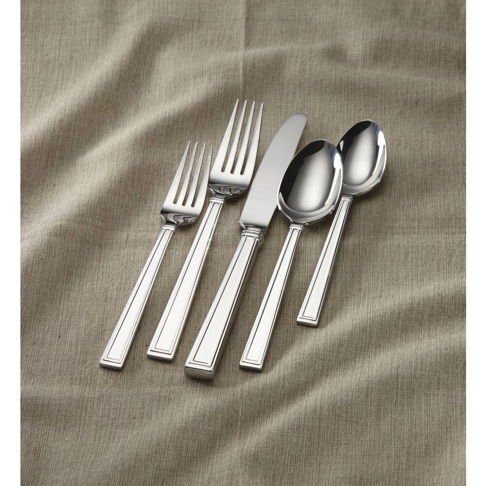 Lenox Bratton 65 Piece Stainless Steel Flatware Set, Service for 12