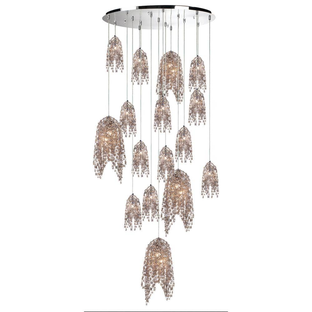 Eurofase - 31619-011 - 20 Light Chandelier - Danza - Chrome