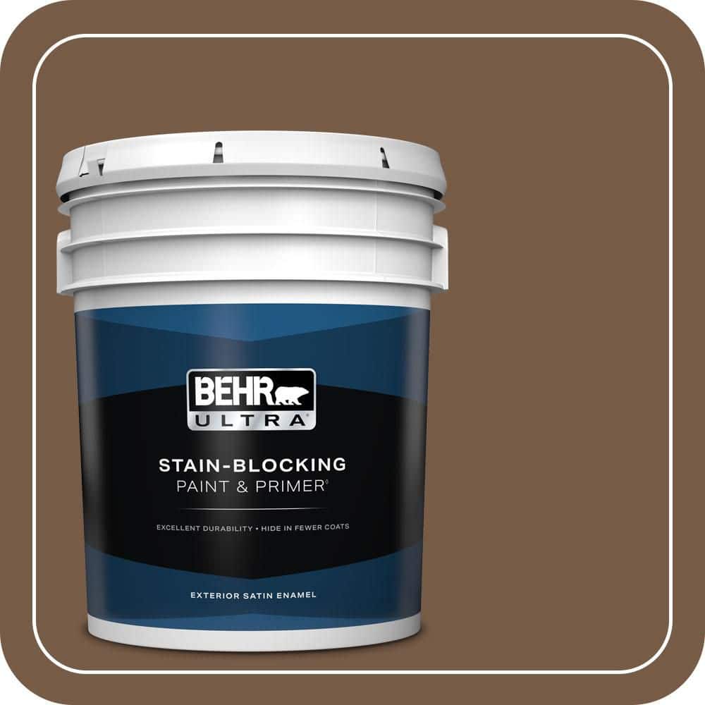 5 gal. #N250-7 Mission Brown Satin Enamel Exterior Paint & Primer price history on PriceWatchPro