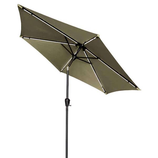 living accents patio umbrella PatioKingdom 9FT Outdoor Umbrella, Autotilt durable polyester fabric Living Accents 9 ft Tiltable