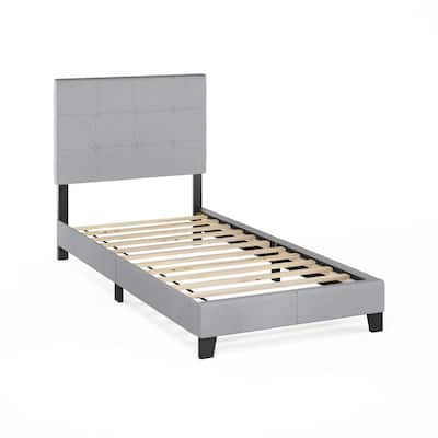 Laval Glacier Twin XL Button Tufted Bed Frame