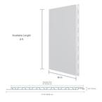 TRUSSCORE 1/2 in. x 16 in. x 8 ft. White Wall&CeilingBoard (8 per Box ...