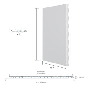 1/2 in. x 16 in. x 8 ft. White Wall&CeilingBoard (8 per Box)