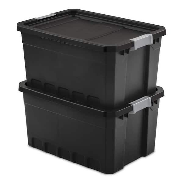 Sterilite 48 Quart Hinged Lid Storage Box Plastic Stackable Bin with Lid, 6  Pack, 1 Piece - Baker's