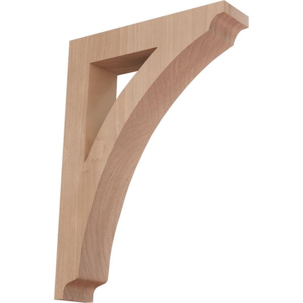 Ekena Millwork 1-3/4 in. x 10-1/2 in. x 7-1/2 in. Cherry Medium Thorton Bracket