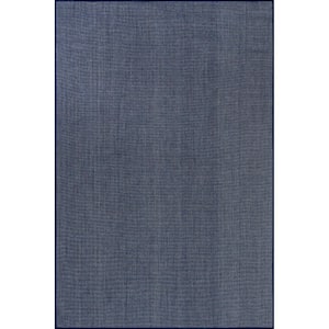 Nakia Transitional Navy 5 ft. x 8 ft. Indoor/Outdoor Area Rug