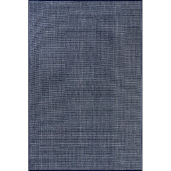 nuLOOM Nakia Transitional Navy 5 ft. x 8 ft. Indoor/Outdoor Area Rug