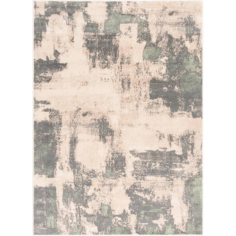 Barclay Kalia Modern Abstract Grey Green 7 ft. 10 in. x 9 ft. 10 in. Area Rug price history on PriceWatchPro