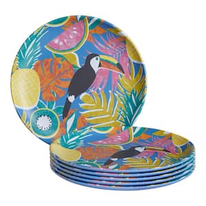 Taryn Melamine Accent Plates in Toucan (Set of 6)