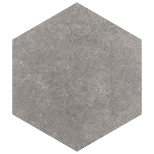 Traffic Hex Grey 8-5/8 in. x 9-7/8 in. Porcelain Floor and Wall Tile (11.5 sq. ft./Case)