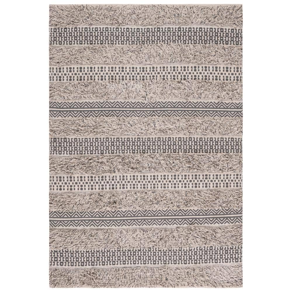 Natura Gray/Ivory Doormat 3 ft. x 5 ft. Abstract Native American Area Rug price history on PriceWatchPro