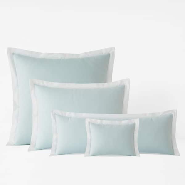 Company Cotton Solid Border Trim Throw Pillow Cover