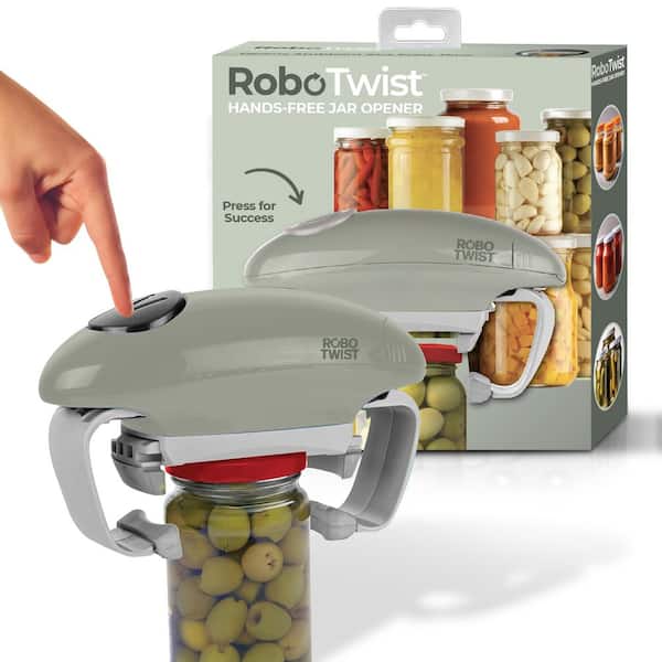 Robo Twist Hands-Free Electric Automatic Jar Opener in Sage