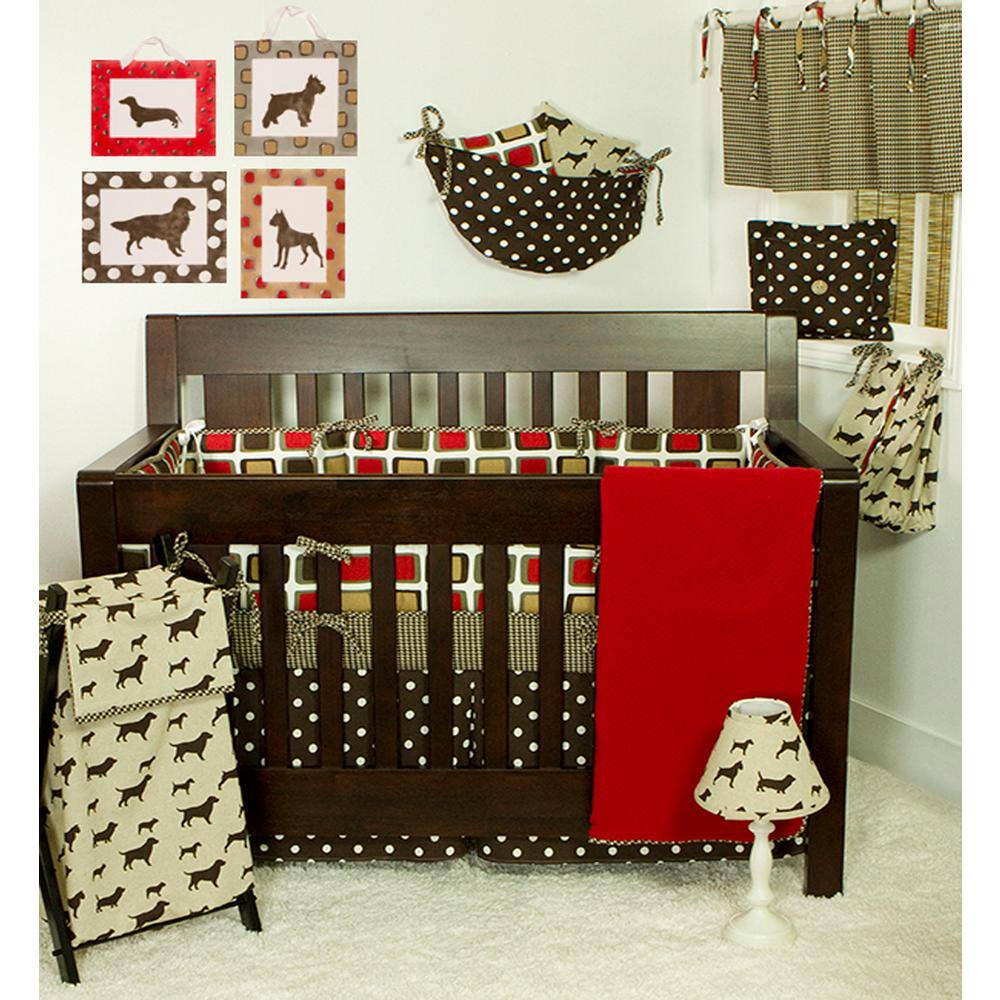 red and white crib bedding