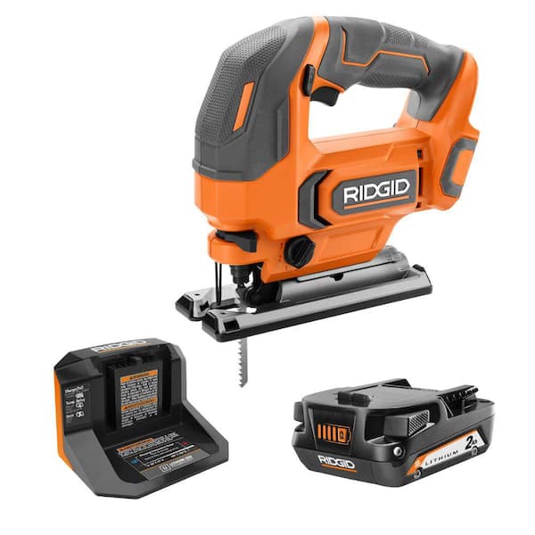 18V Cordless Jig Saw Kit with 2.0 Ah Lithium-Ion Battery and Charger