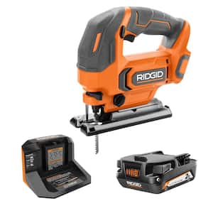 18V Cordless Jig Saw Kit with 2.0 Ah Lithium-Ion Battery and Charger