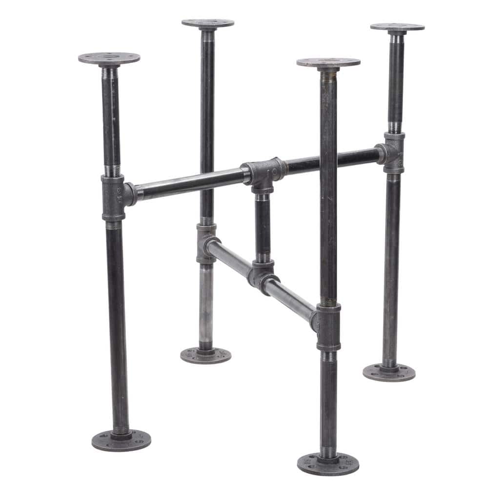 1/2 in. x 1.2 ft. L x 18 in D x 19.5 in. H Black Steel Pipe Turnpike Design End Table Kit price history on PriceWatchPro