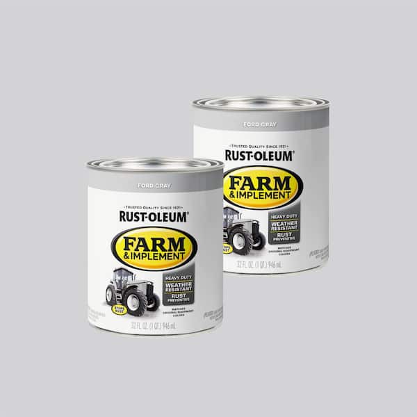1 qt. Farm Equipment Ford Gray Enamel Paint (2-Pack)