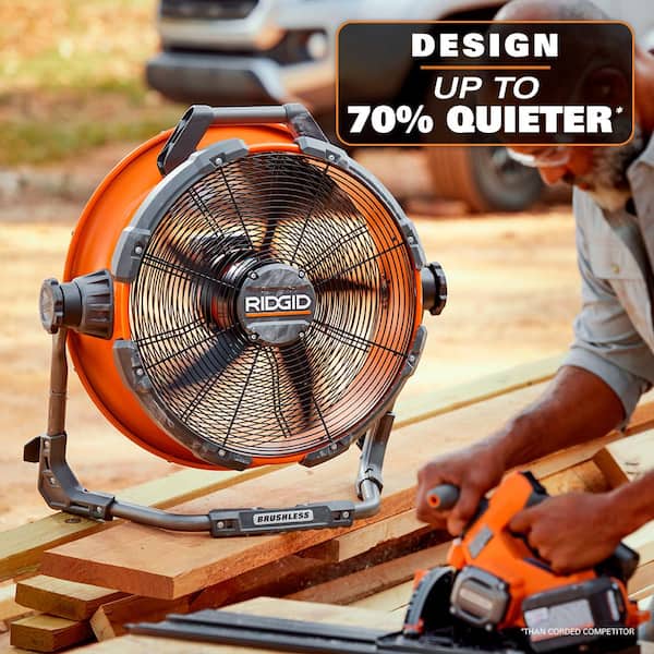 RIDGID - 18V Brushless Hybrid 18 in. Drum Fan (Tool Only)