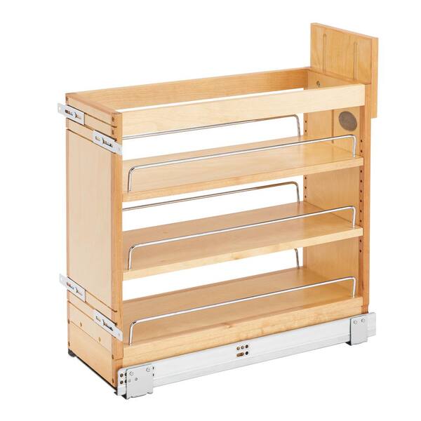Rev-A-Shelf 8 in. Pull-Out Wood Base Cabinet Organizer with Soft-Close Slides