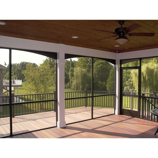 Screen Room 0.29 in. x 100 ft. Black Flat Spline