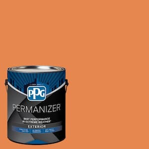 1 gal. PPG1196-7 Orange Poppy Semi-Gloss Exterior Paint