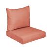 SORRA HOME 27 in. x 23 in. x 5 in. 2-Piece Deep Seating Outdoor Dining Chair Cushion in Sunbrella Cast Coral HD433341TESCP