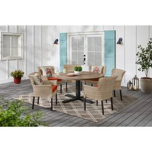 7 piece outdoor dining on sale set round table