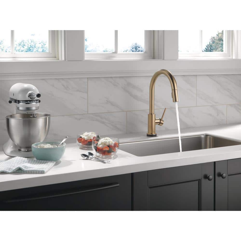Modern Elegance Touch-Control Bronze Kitchen Sink Faucet with Pull-out Spray