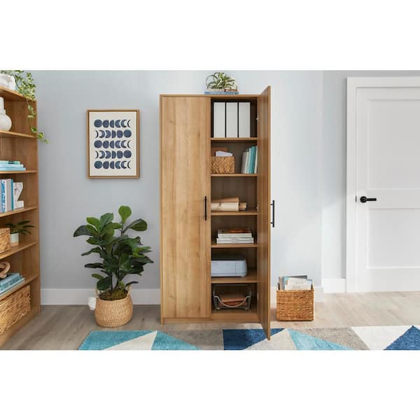 StyleWell Bromley Light Oak Engineered Wood Accent Storage Cabinet