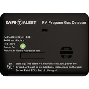 20 Series 12-Volt Safe-T-Alert Mini RV Propane/LP Gas Alarm in Black